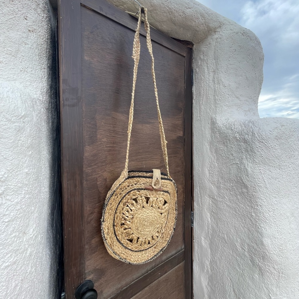 Woven Beach Bucket Bag
